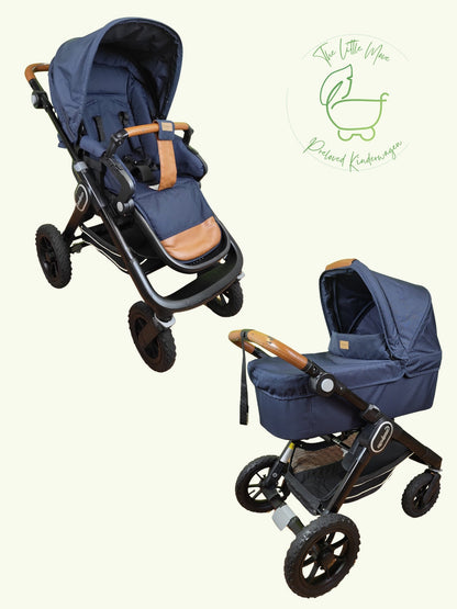 Emmaljunga - Nxt90 Flat Outdoor Navy Kinderwagen 1